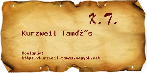 Kurzweil Tamás névjegykártya